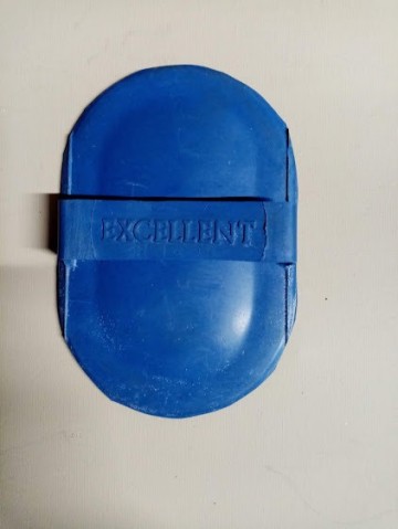 Excellent massage borstel blauw