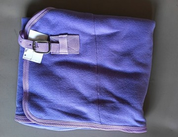 Fleece deken licht paars 85 boven
