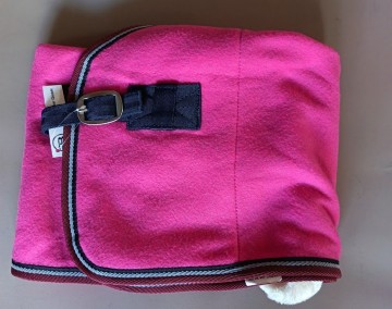 Fleece deken roze 75 boven
