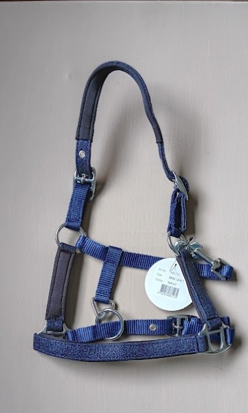 Glitter halster blauw mini