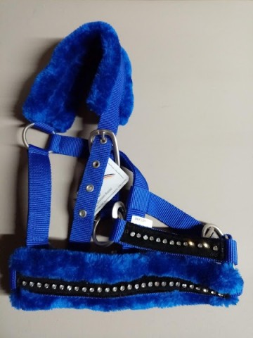 Halster diamant blauw