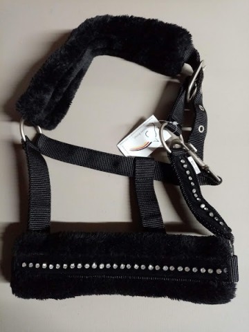 Halster diamant zwart