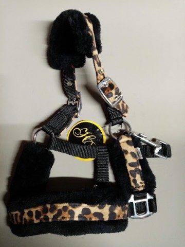 Halster luipaard mini