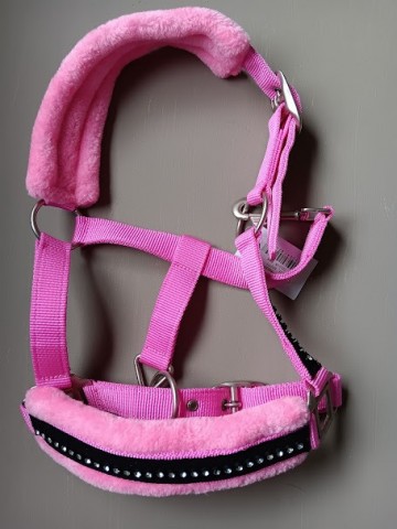 Halster roze diamant