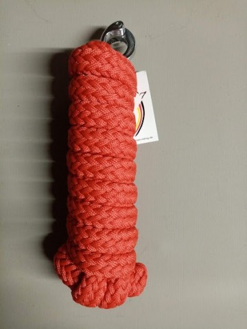 Halster touw paniekhaak rood