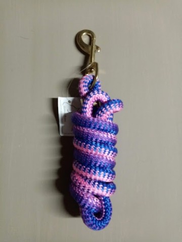 Halstertouw blauw pink lila