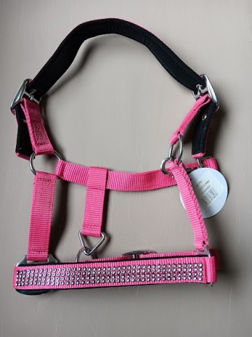 Hb halster diamand fuchsia shetlander