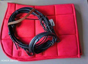 Hoofdstel sierfrontje rood dekje hb shetlander