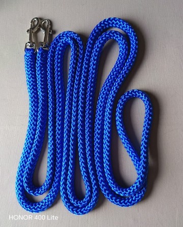 Lange teugel kobalt blauw mini shetlander