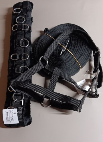 Longeer set zwart shetlander