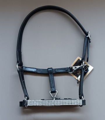 Mini veulen halster leer diamant