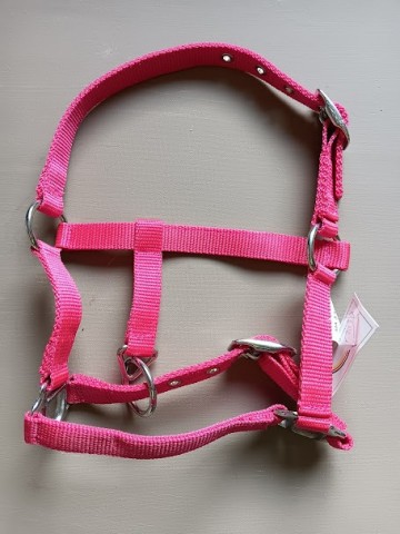 Miniline halster paars achtig rood