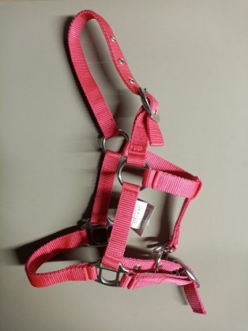 Miniline halster paarsachtig rood