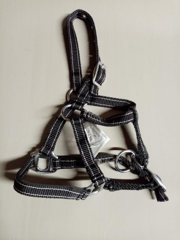 Miniline halster zwart roze 3