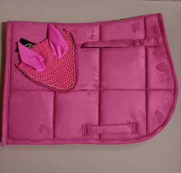 Setje dekje oornetje roze shetlander