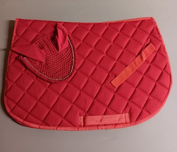 Setje dun dekje en oornetje rood mini shetlander