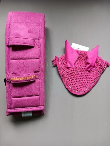 Setje ootnetje tuigonderlegger shetlander roze