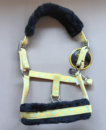 Sunny flower halster mini geel