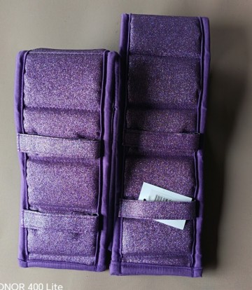 Tuigonderlegger glitter paars