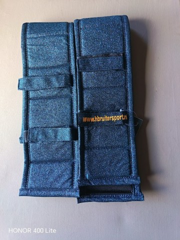 Tuigonderlegger glitter turquoise